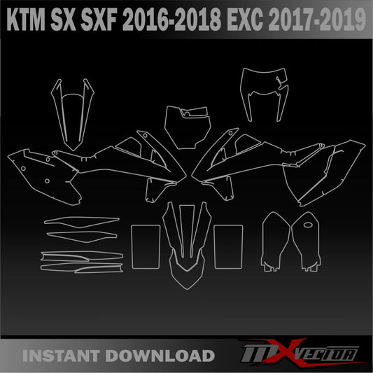 KTM SX SXF 2016-2018 EXC 2017-2019