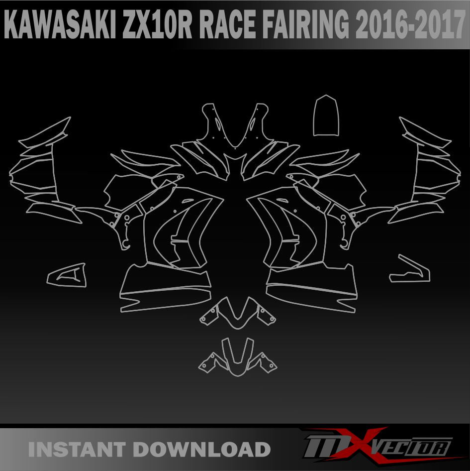 KAWASAKI ZX10R RACE FAIRING 2016-2017