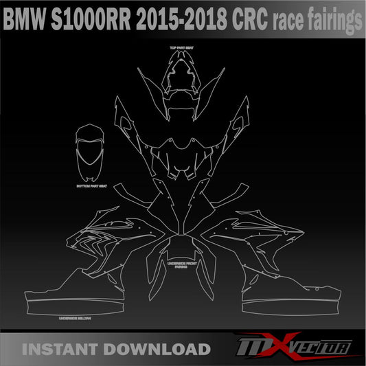 BMW S1000RR 2015-2018 CRC race fairings